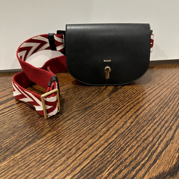 Bally Bags Bally Black And Red Belt Bag Poshmark